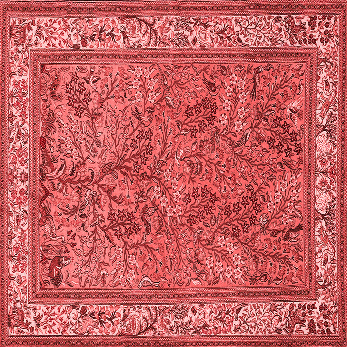 Animal Red Traditional Rug, tr2198red