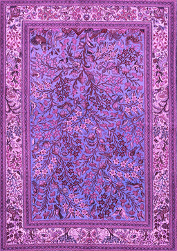 Animal Purple Traditional Rug, tr2198pur