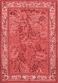 Animal Red Traditional Rug, tr2198red