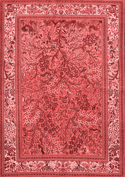 Animal Red Traditional Area Rugs
