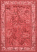 Animal Red Traditional Area Rugs