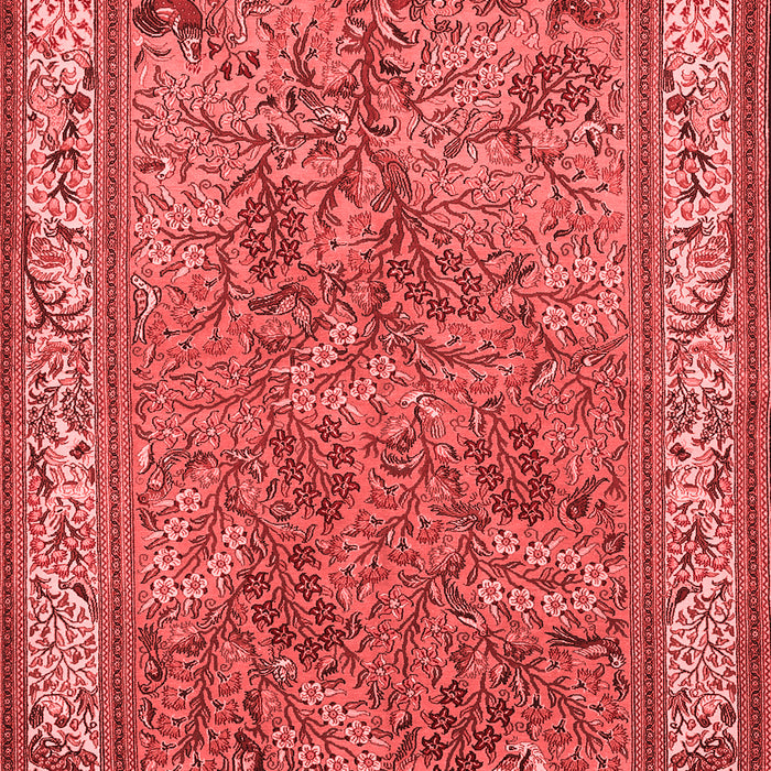 Animal Red Traditional Area Rugs