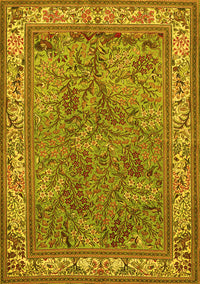 Animal Yellow Traditional Rug, tr2198yw