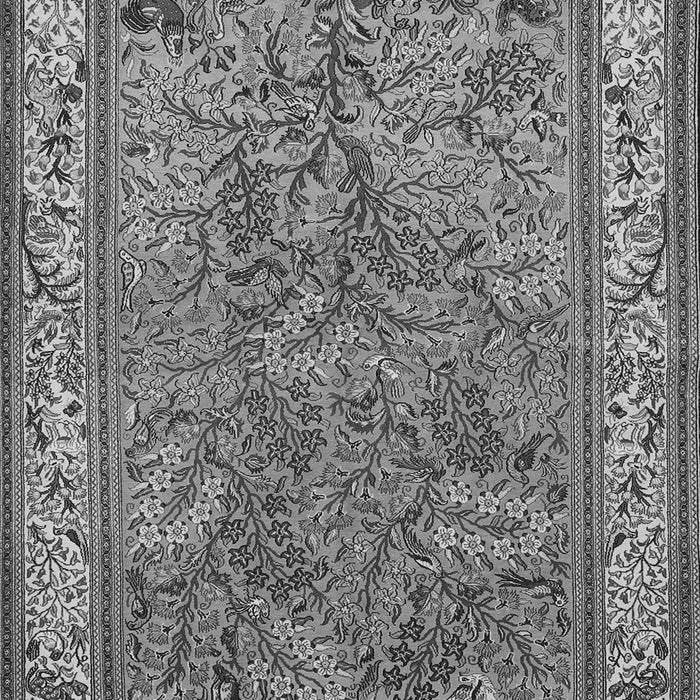 Serging Thickness of Machine Washable Animal Gray Traditional Rug, wshtr2198gry