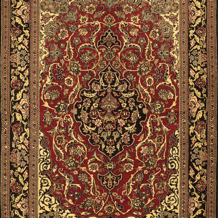 Medallion Brown Traditional Rug, tr2199brn