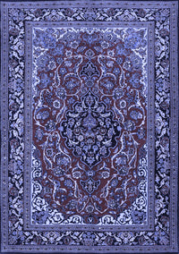 Medallion Blue Traditional Rug, tr2199blu