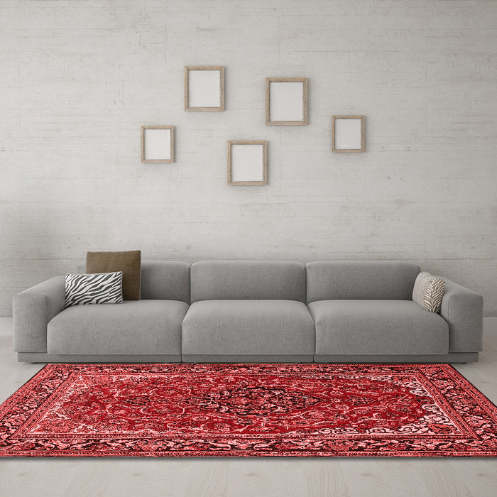 Traditional Red Washable Rugs
