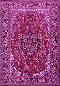 Medallion Pink Traditional Rug, tr2199pnk