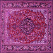 Square Medallion Pink Traditional Rug, tr2199pnk