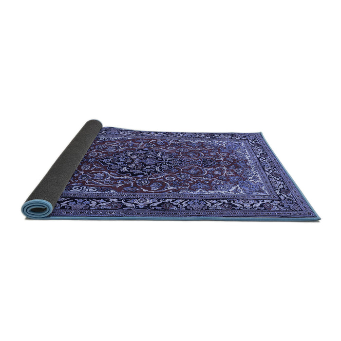 Sideview of Medallion Blue Traditional Rug, tr2199blu