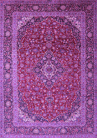 Medallion Purple Traditional Rug, tr219pur