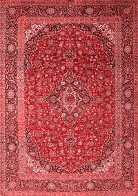 Medallion Red Traditional Rug, tr219red