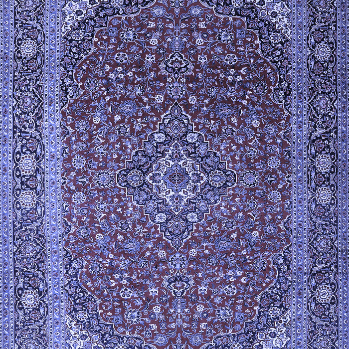 Medallion Blue Traditional Rug, tr219blu