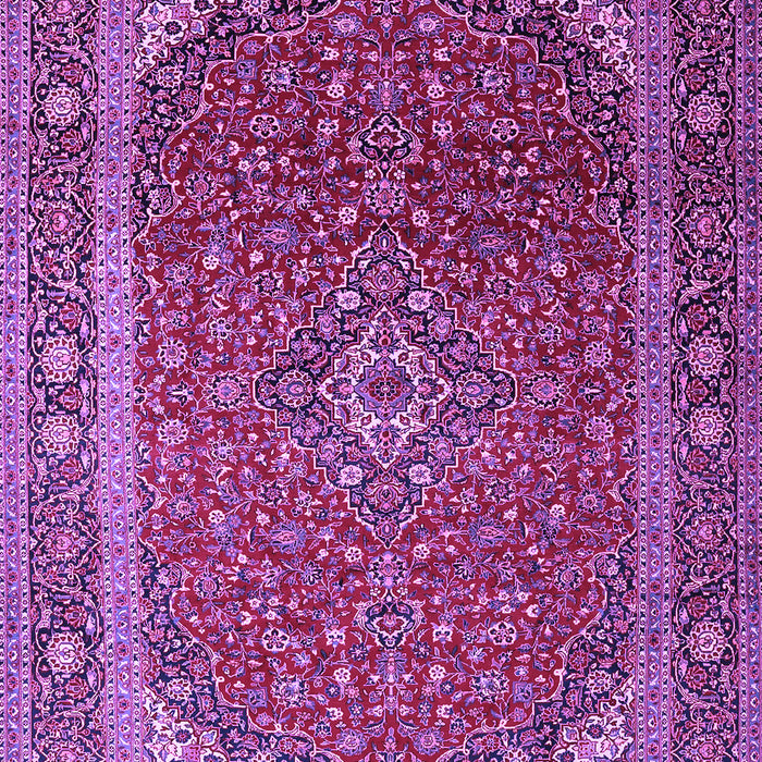 Machine Washable Medallion Purple Traditional Area Rugs, wshtr219pur