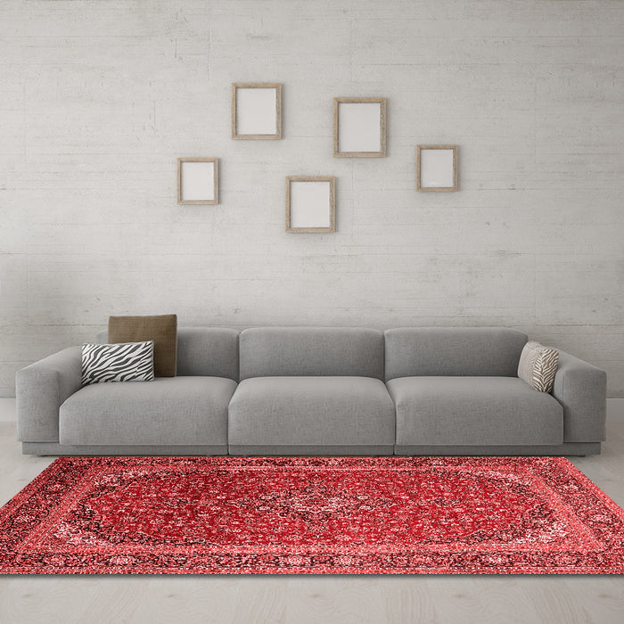 Traditional Red Washable Rugs