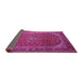 Sideview of Medallion Pink Traditional Rug, tr219pnk