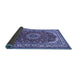 Sideview of Medallion Blue Traditional Rug, tr21blu