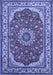 Medallion Blue Traditional Rug, tr21blu