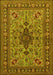 Machine Washable Animal Yellow Traditional Rug, wshtr2200yw