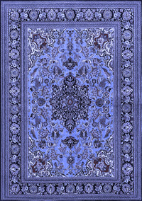 Animal Blue Traditional Rug, tr2200blu