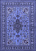 Machine Washable Animal Blue Traditional Rug, wshtr2200blu