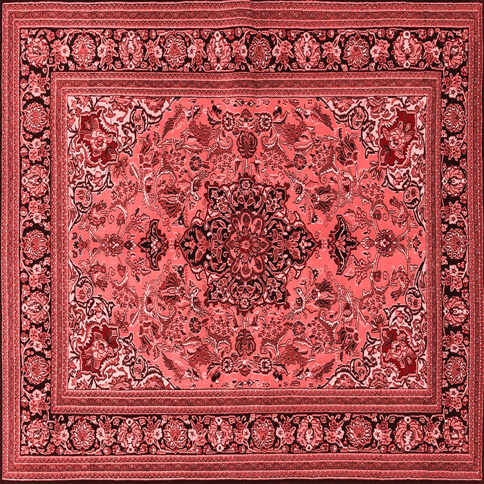 Machine Washable Animal Red Traditional Rug, wshtr2200red