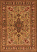 Animal Orange Traditional Rug, tr2200org