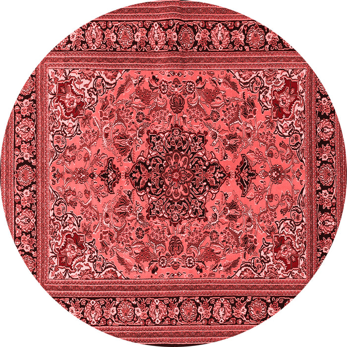 Machine Washable Animal Red Traditional Rug, wshtr2200red