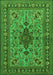 Animal Green Traditional Rug, tr2200grn