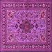 Square Animal Pink Traditional Rug, tr2200pnk