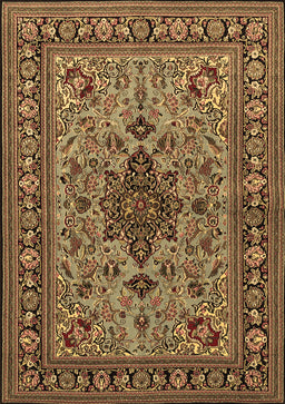 Animal Brown Traditional Rug, tr2200brn