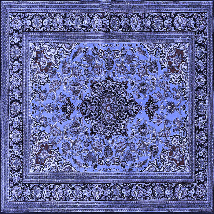 Square Animal Blue Traditional Rug, tr2200blu