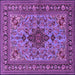 Square Machine Washable Animal Purple Traditional Area Rugs, wshtr2200pur