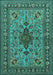 Animal Turquoise Traditional Rug, tr2200turq