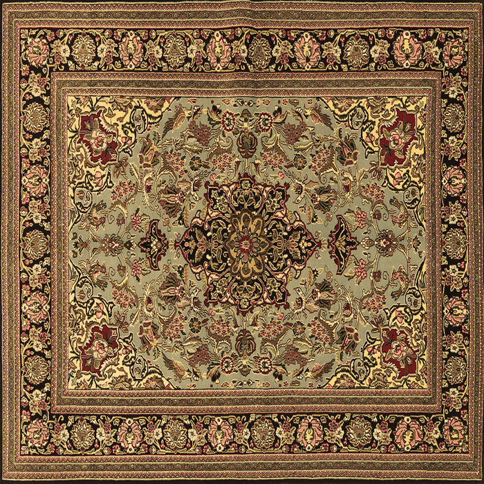 Square Animal Brown Traditional Rug, tr2200brn