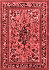 Animal Red Traditional Rug, tr2200red