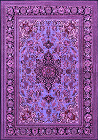 Animal Purple Traditional Rug, tr2200pur