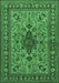 Machine Washable Animal Emerald Green Traditional Area Rugs, wshtr2200emgrn