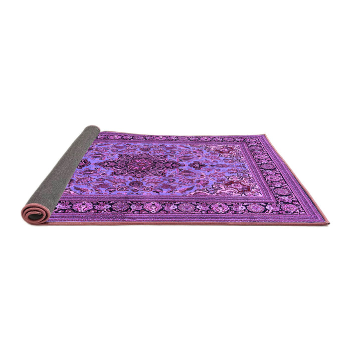 Sideview of Animal Purple Traditional Rug, tr2200pur