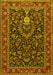 Machine Washable Persian Yellow Traditional Rug, wshtr2201yw