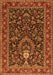 Serging Thickness of Machine Washable Persian Orange Traditional Area Rugs, wshtr2201org