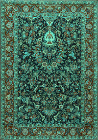 Persian Turquoise Traditional Rug, tr2201turq