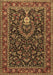 Machine Washable Persian Brown Traditional Rug, wshtr2201brn