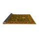 Sideview of Persian Yellow Traditional Rug, tr2201yw