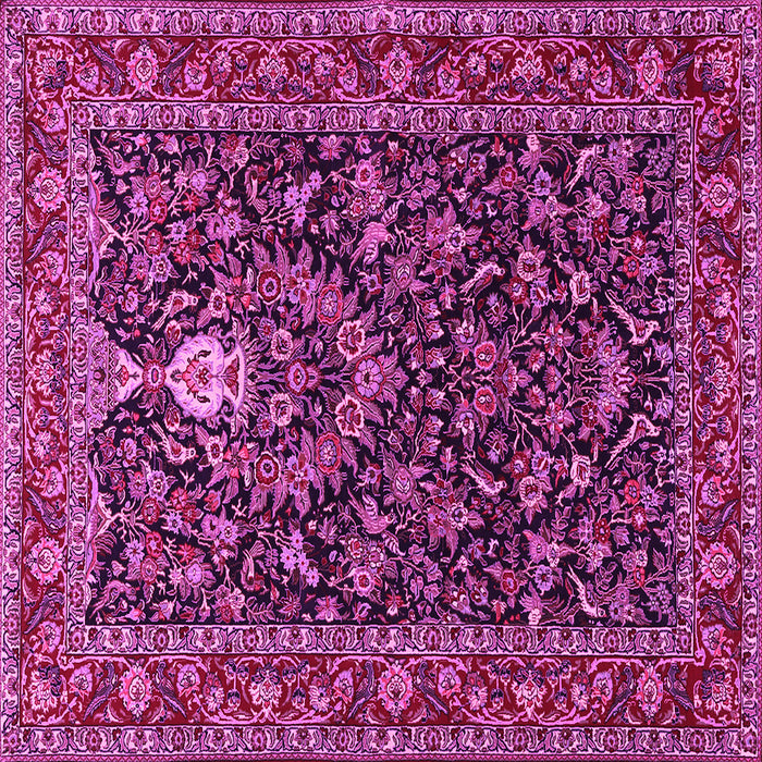 Square Persian Pink Traditional Rug, tr2201pnk