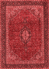 Medallion Red Traditional Rug, tr2202red