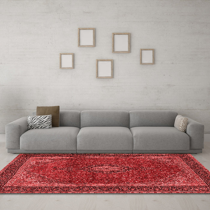 Traditional Red Washable Rugs