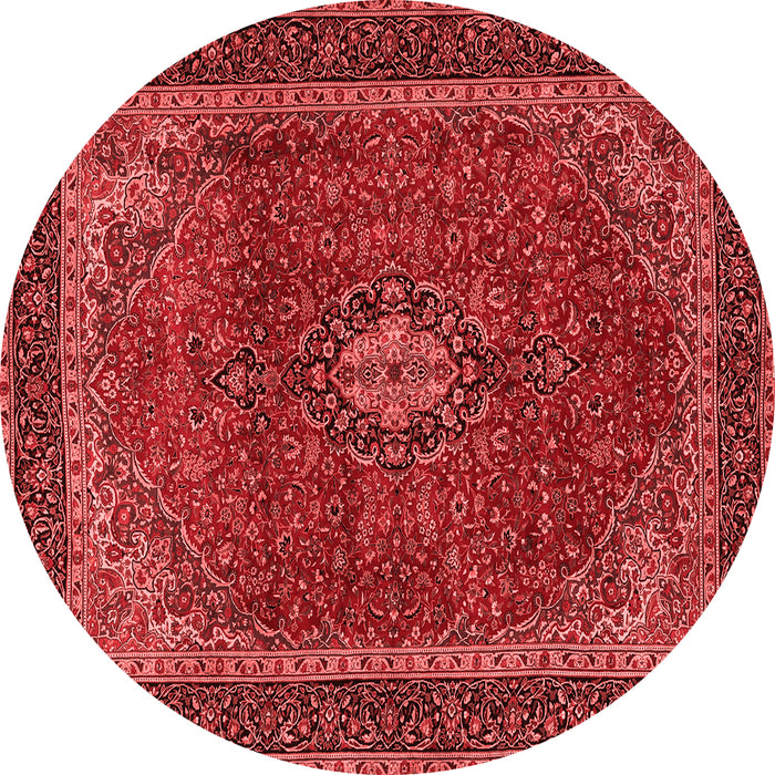 Medallion Red Traditional Rug, tr2202red