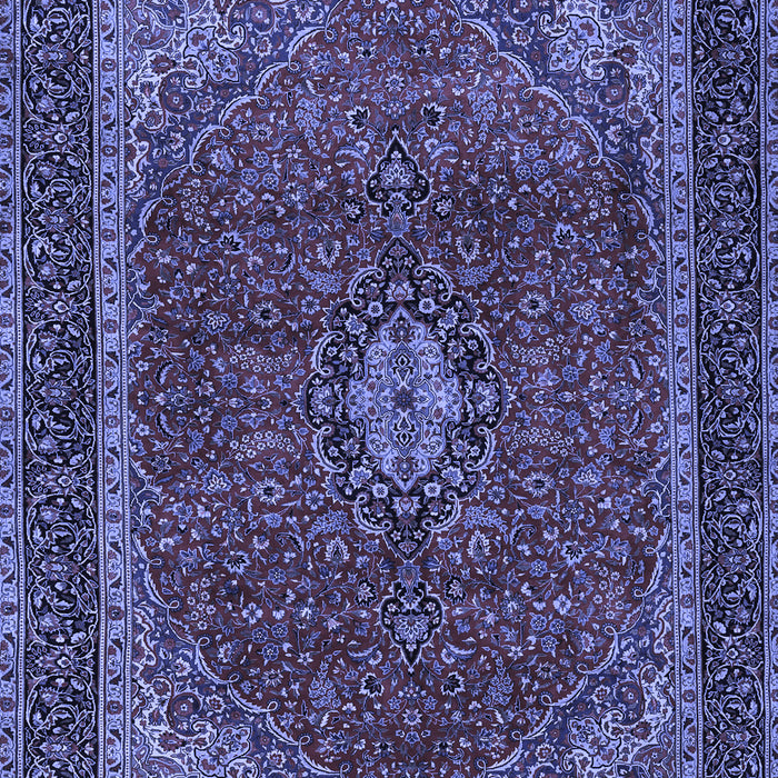 Medallion Blue Traditional Rug, tr2202blu