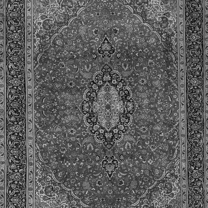 Serging Thickness of Machine Washable Medallion Gray Traditional Rug, wshtr2202gry